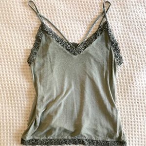 Lace Trim Tank Top